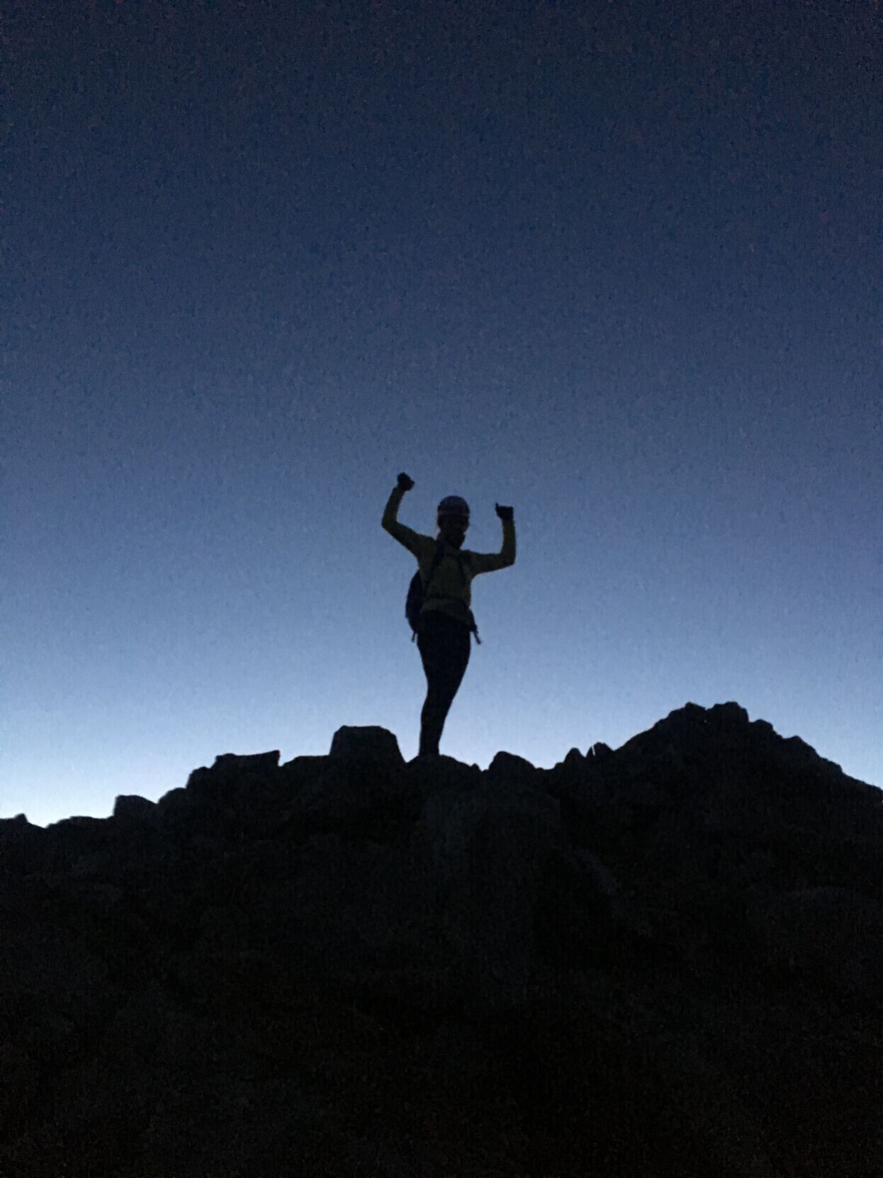 Hiking silhouette